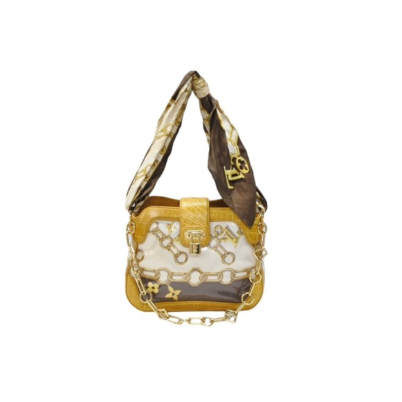 Louis Vuitton Handbags - LOUIS VUITTON Sac Fleur Shoulder Bag Tote White Yellow